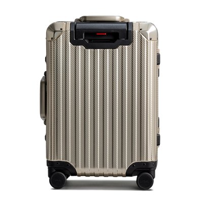 Zuitcase aluminium resväska guld