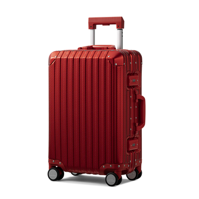 Zuitcase aluminium resväska röd