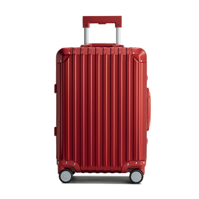 Zuitcase aluminium resväska röd