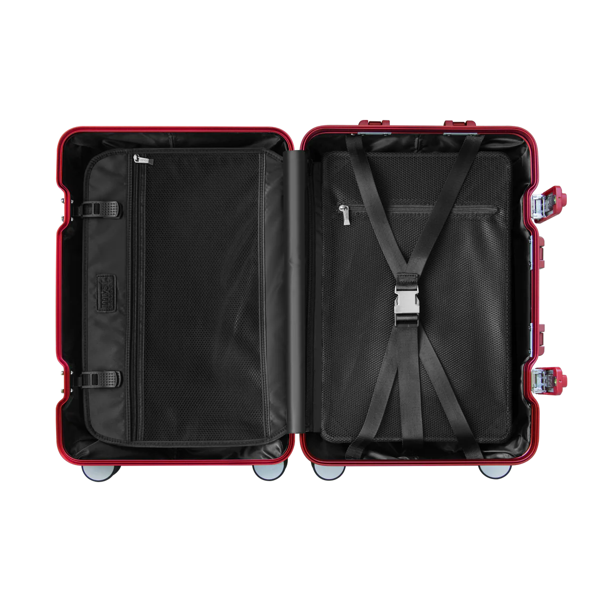 Zuitcase aluminium resväska röd