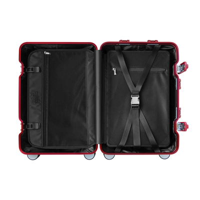 Zuitcase aluminium resväska röd