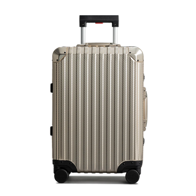 Zuitcase aluminium resväska guld