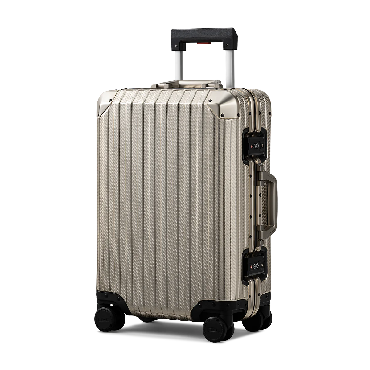 Zuitcase aluminium resväska guld