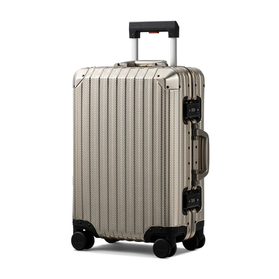 Zuitcase aluminium resväska guld